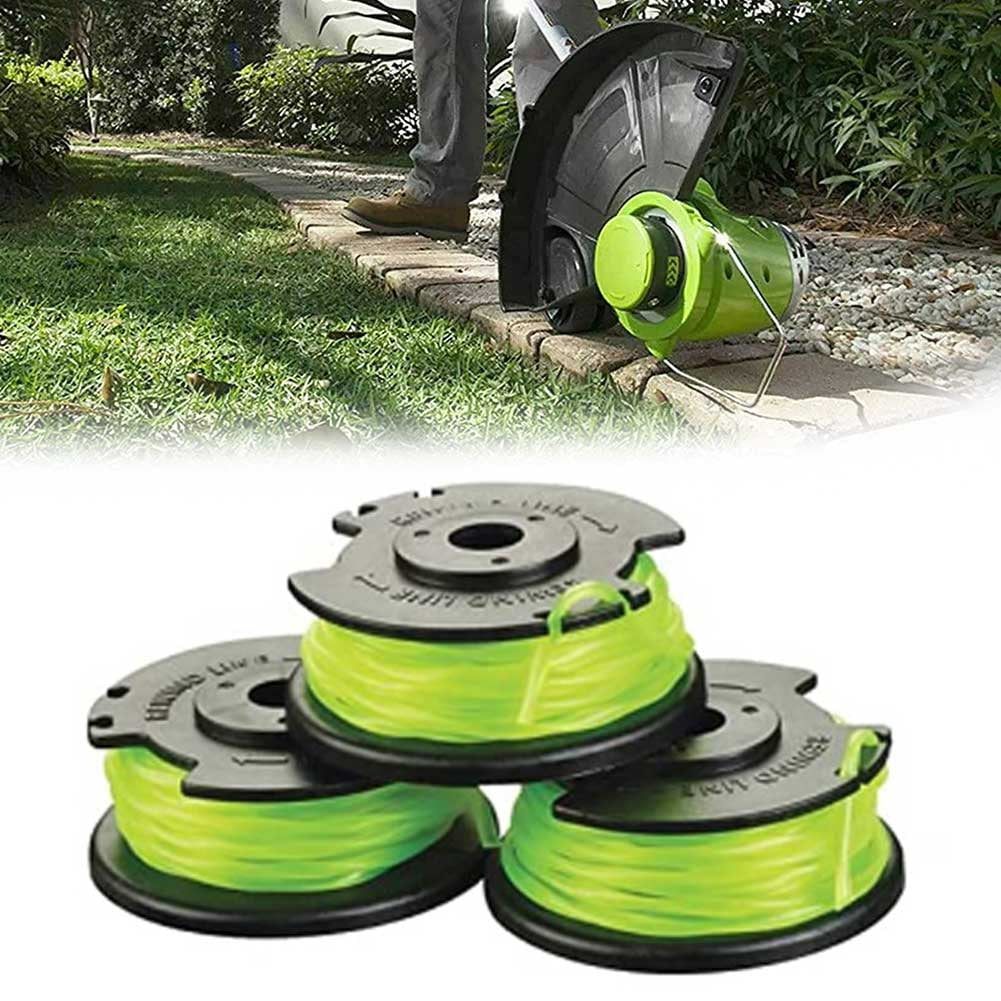 Cumbed 3 Pack Replacement Spool Line for Ryobi RAC143 36V Grass Trimmer Spools Set