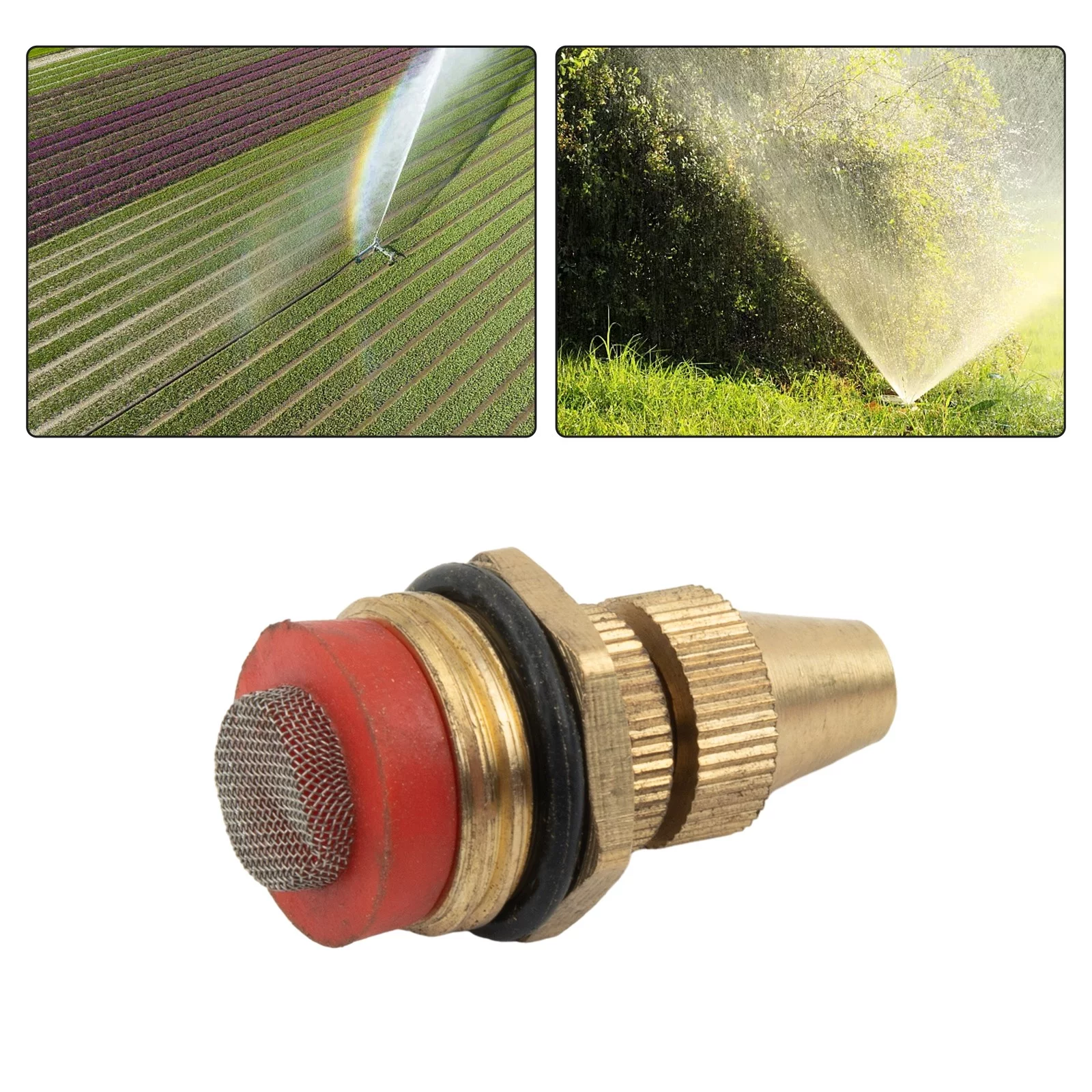1/2 Inch Brass Adjustable Sprinkler Garden Lawn Atomizing Water Spray Nozzle