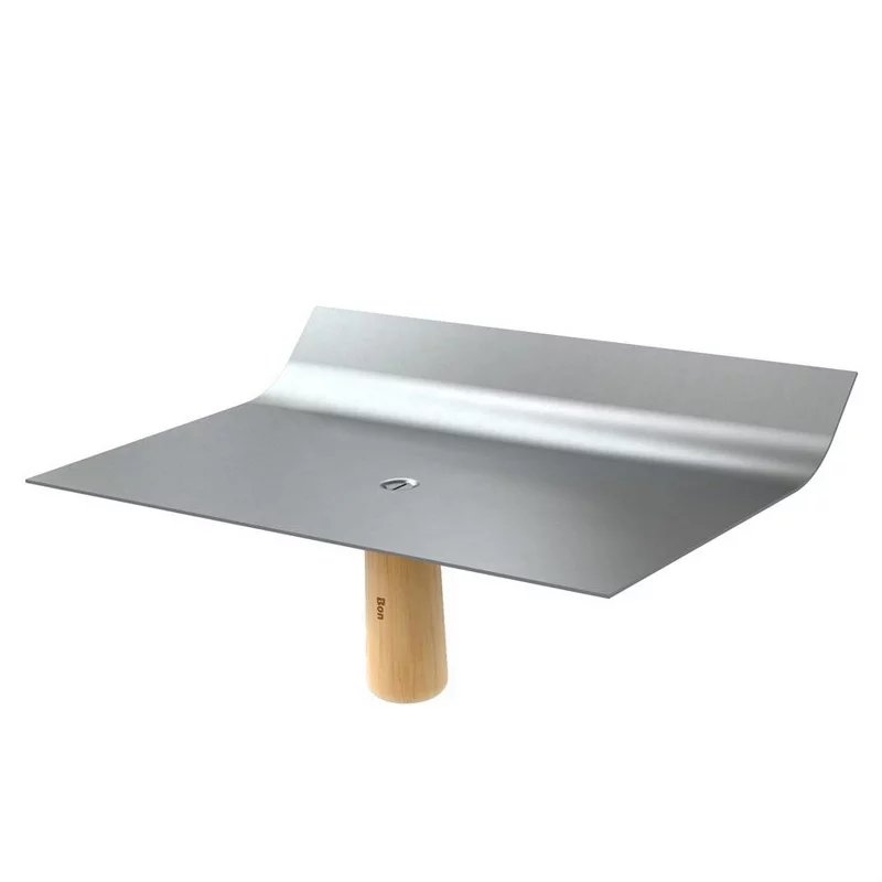 (Price/Each)Bon Tool 13-401 Curved Top Hawk - Stainless Steel With Wood Handle