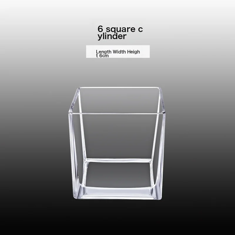 Hydroponic Utensils Copper Coin Grass Creative Bottle Glass Flower Pot Aquatic Plant Tulip Flower Vase Fangfang Describer Brown Pottery-500G Without Square Vat Intermediate