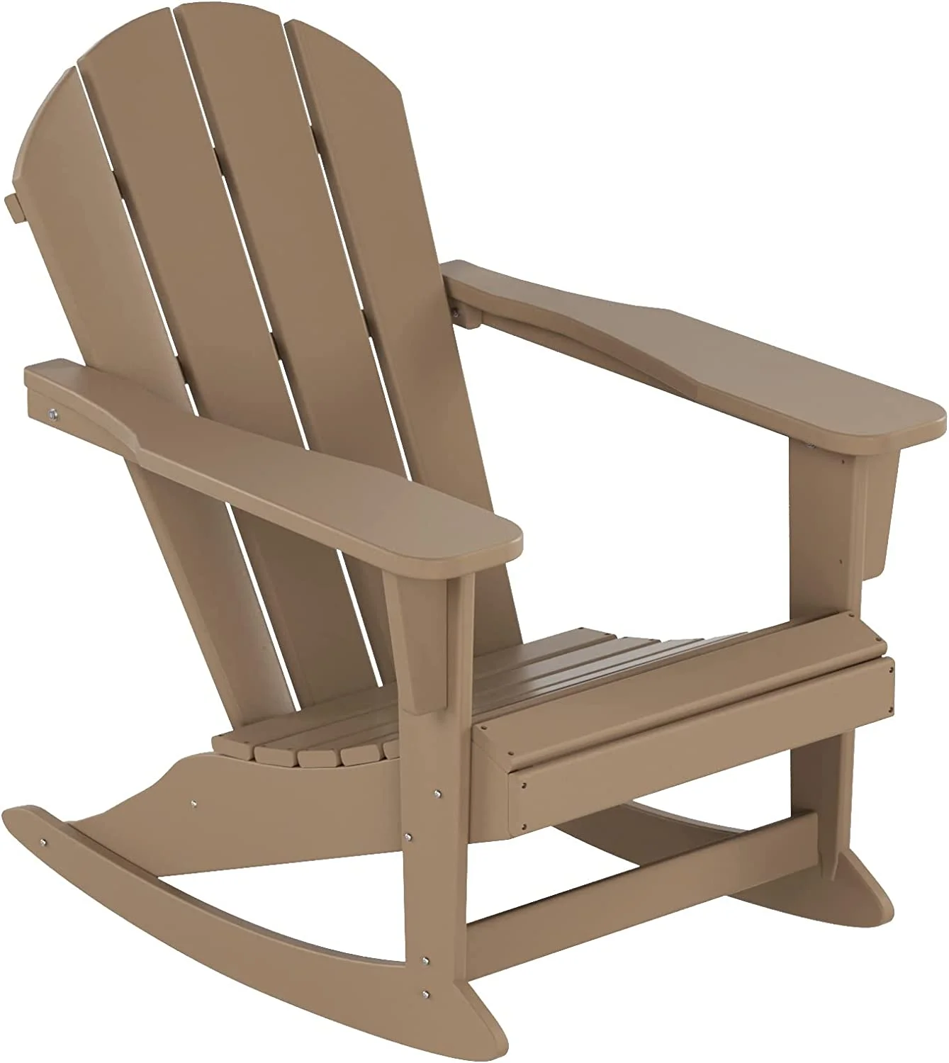 Home Furniture Patio Rocking Chair Classic  HDPE UV Weather Resistant (Weathered od)
