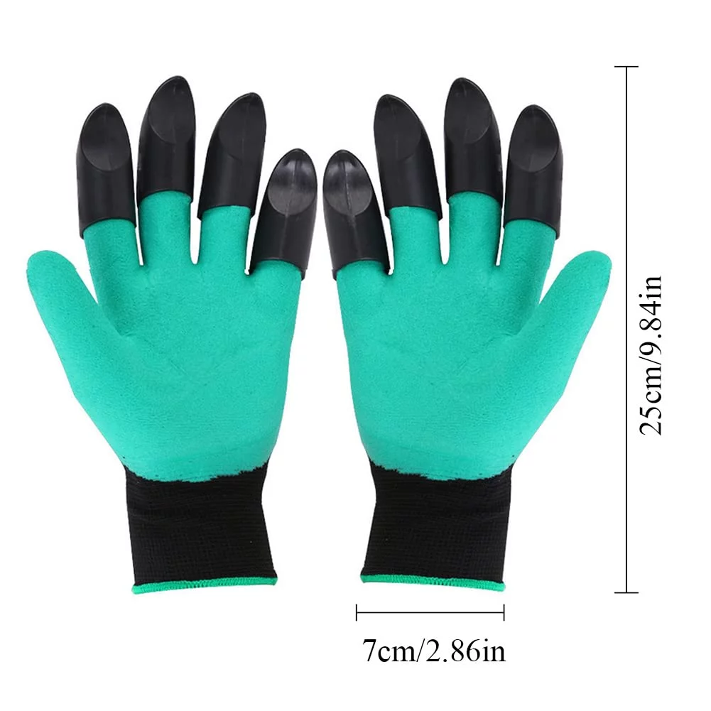 Claw Gloves, Waterproof Garden Gloves for Digging , Best Gardening Gifts for Women (Green Claw 1 Pairs)