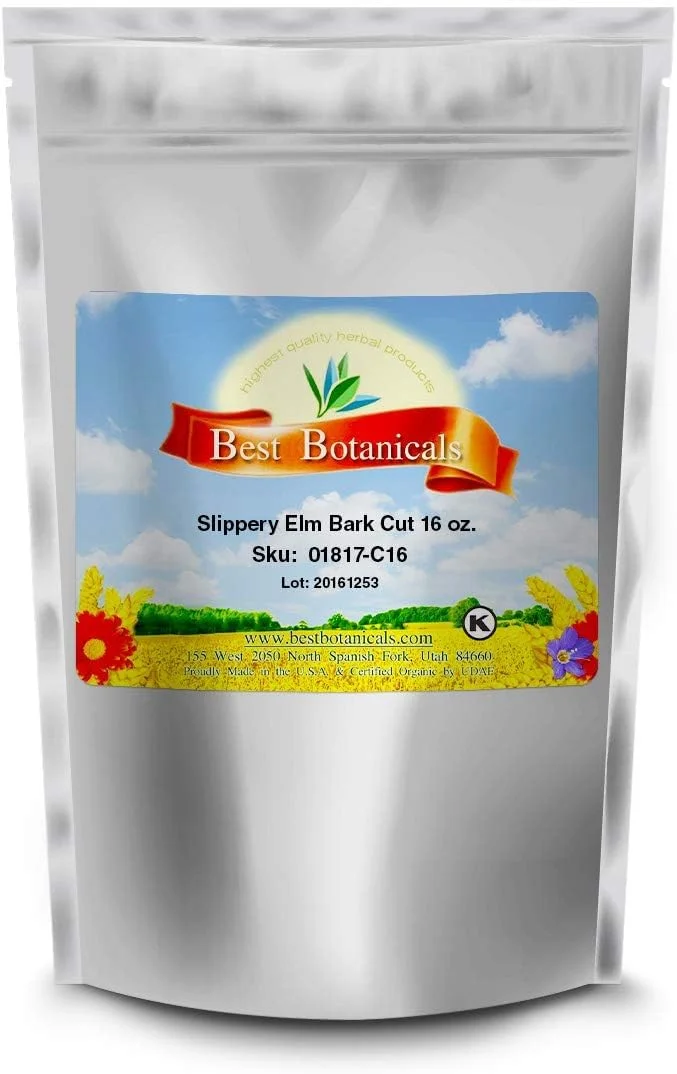 Slippery Elm Bark Cut 16 oz.