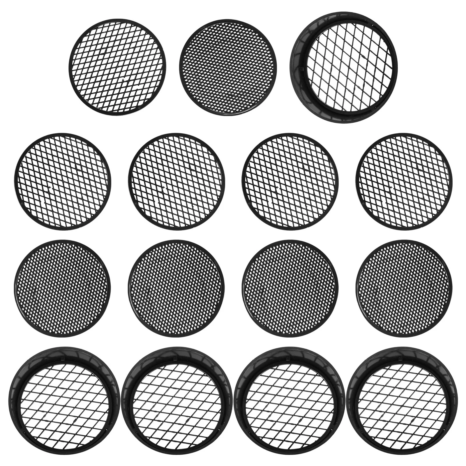 TINKSKY 5 sets/20pcs Mesh Sifting Pan Garden Sieve Gardening Tool Riddle Soil Sieve Set