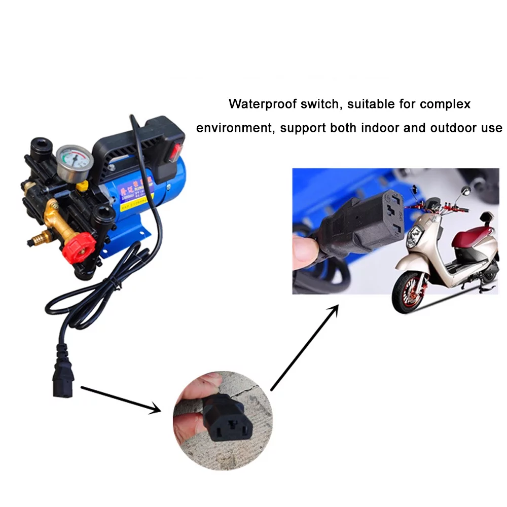 KKmoon Electric Double Cylinders Piston Pump High Pressure Garden Spraying Watering Tools Car Washer Agricultural Irrigation Device
