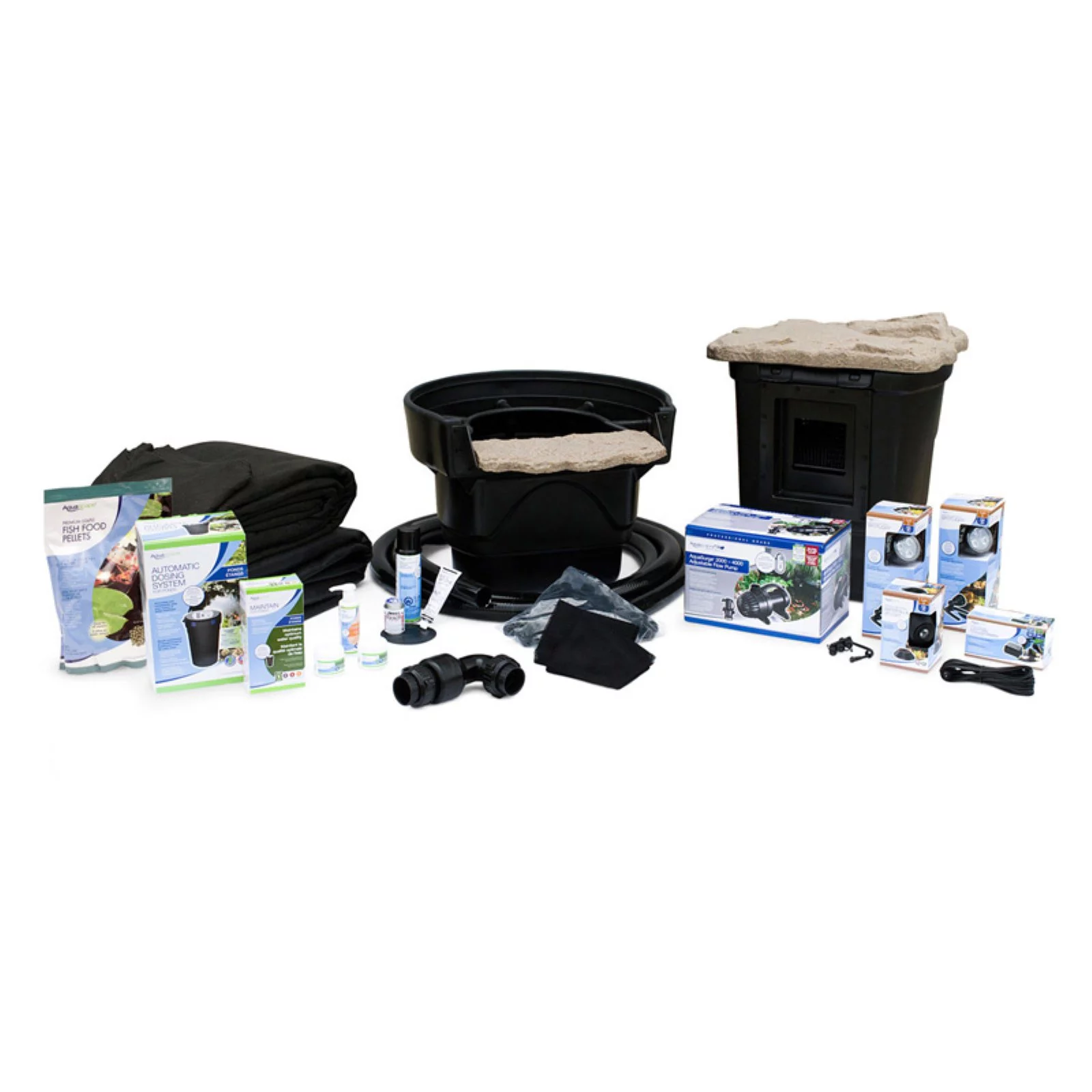 AquascapePRO Complete PRO Medium Pond Kit with AquaSurgePRO 2000-4000 GPH Adjustable Pump