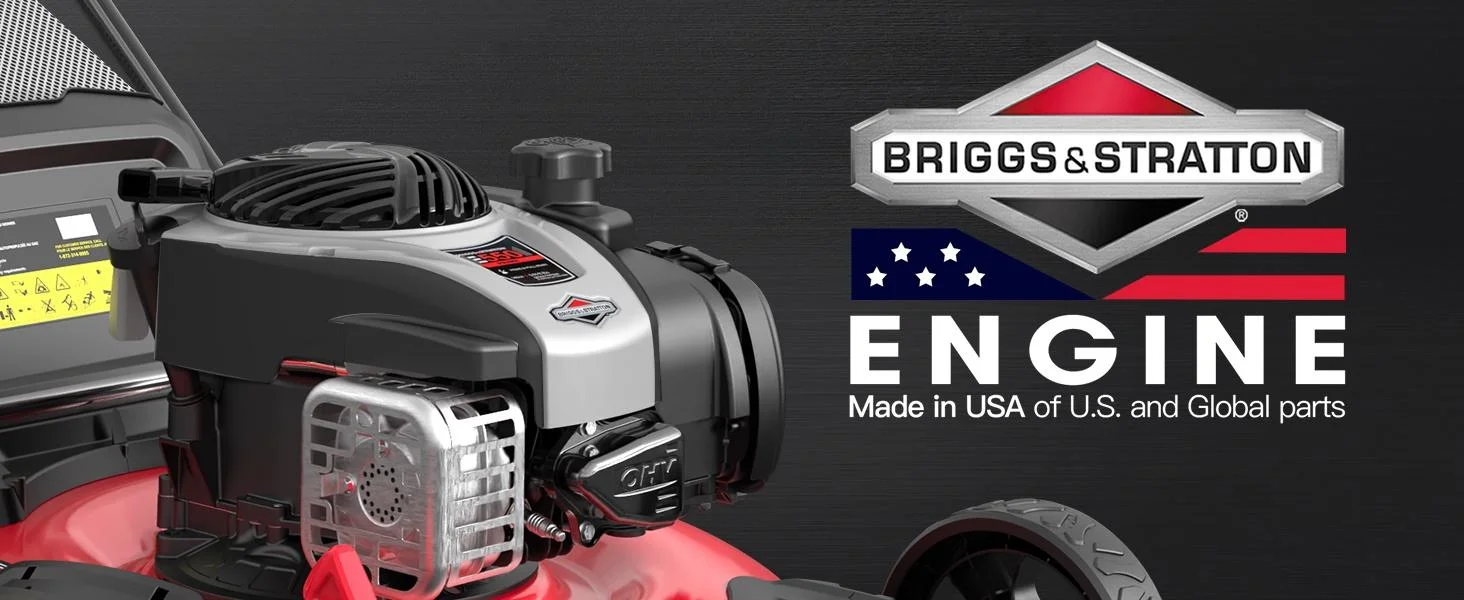 PowerSmart Self-Propelled Gas Powered 22 inches 3-in-1 Lawn Mower with 140cc B&S Engine