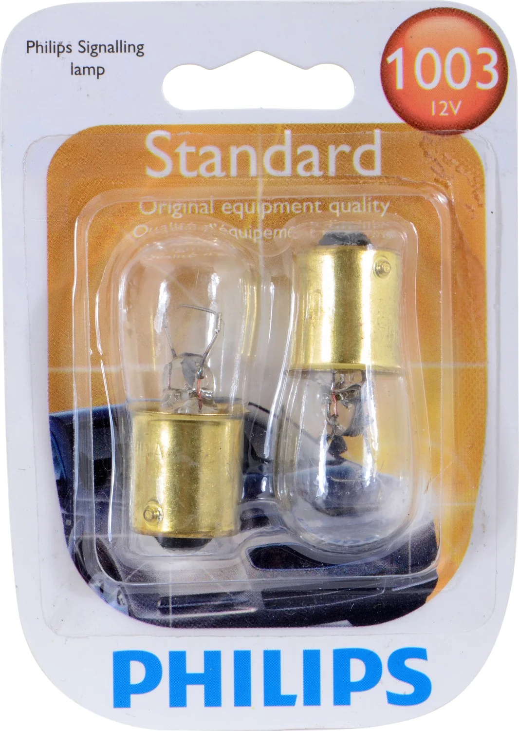 Philips Standard Miniature 1003, Clear, Twist Type, Always Change In Pairs!
