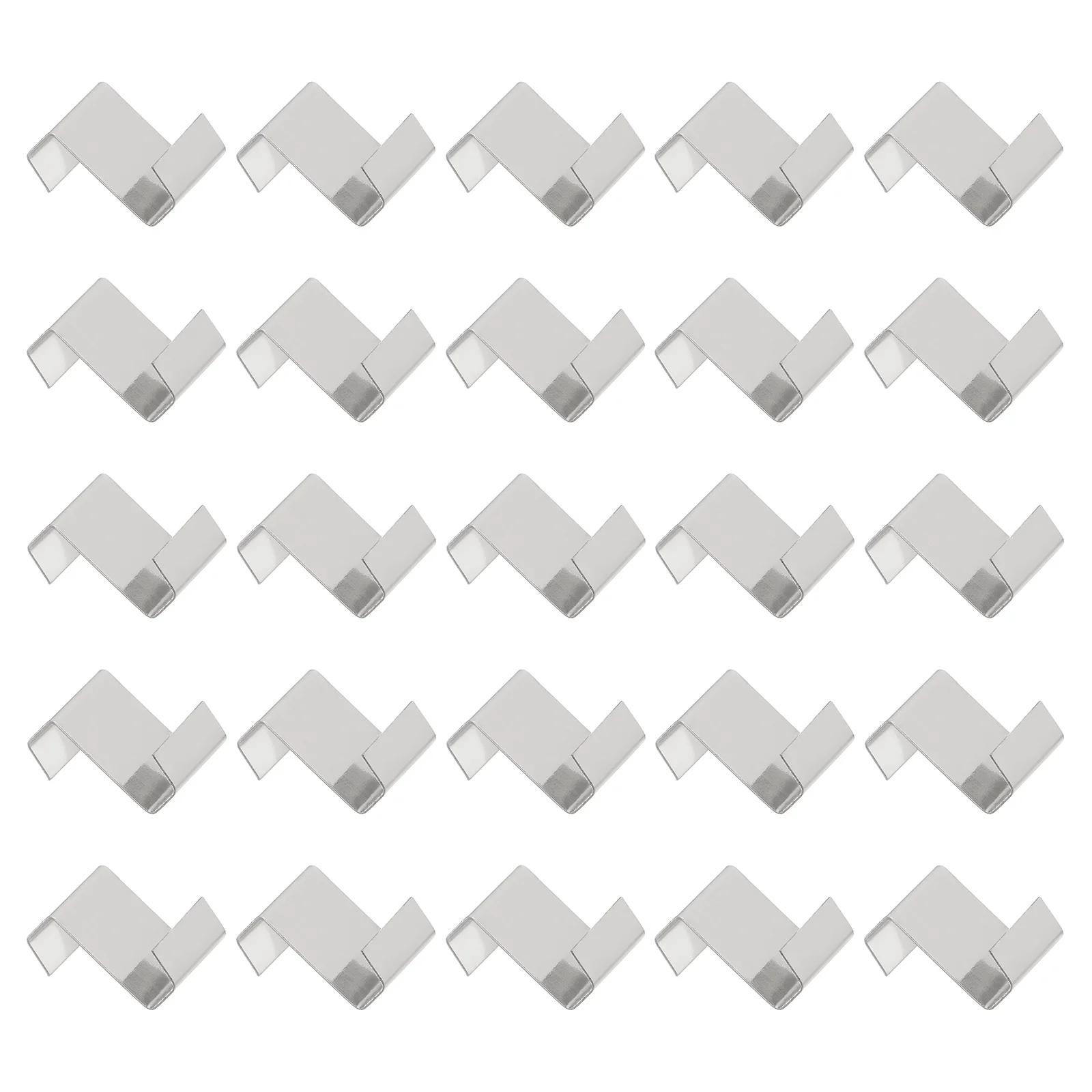25pack Greenhouse Glazing Clips Stainless Steel Z Type Clips Glass Panel Fixing Clips
