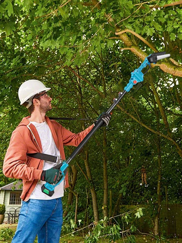 Flroha Tree Branches Electric Saw | Extendable Trimming Saw for Tree High Branches | Battery Charger Included Branch Saw with Extension Pole for Garden, Landscaping