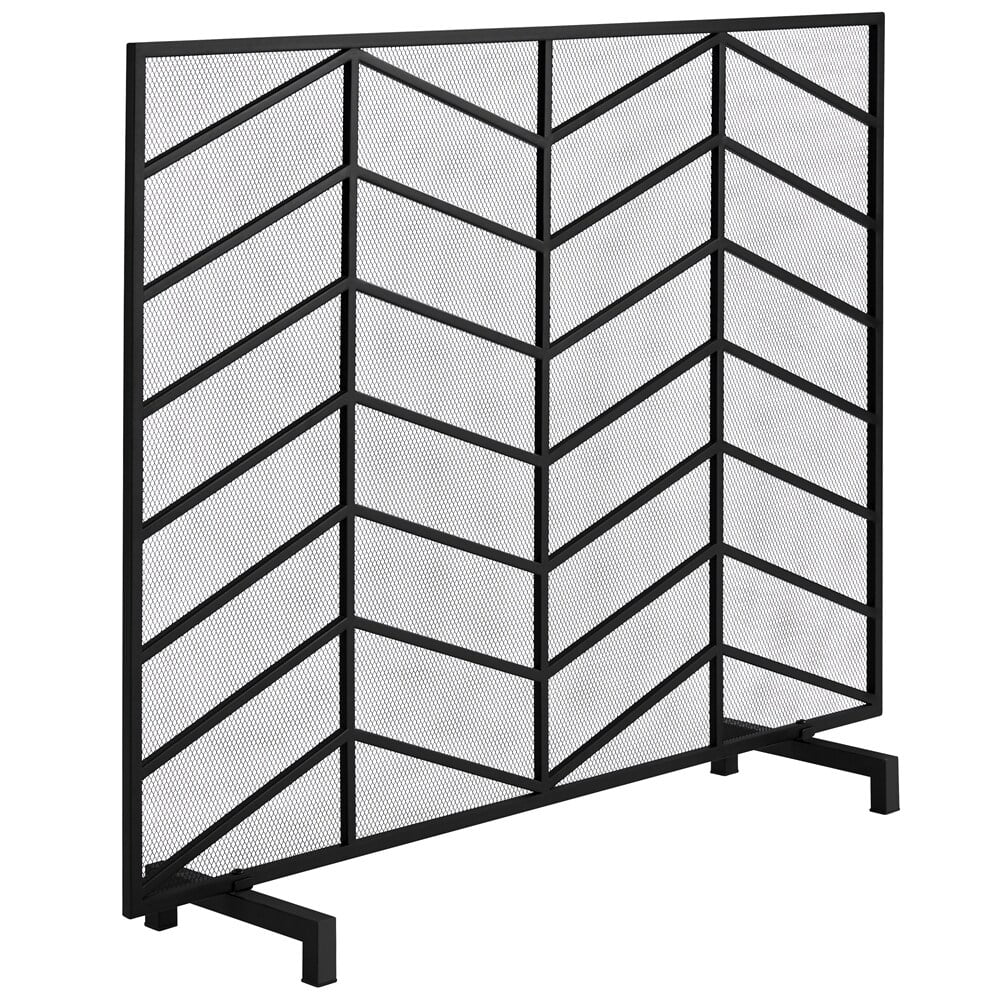 Yaheetech  Single Panel Fireplace Screen Spark Guard Fireplace Screen