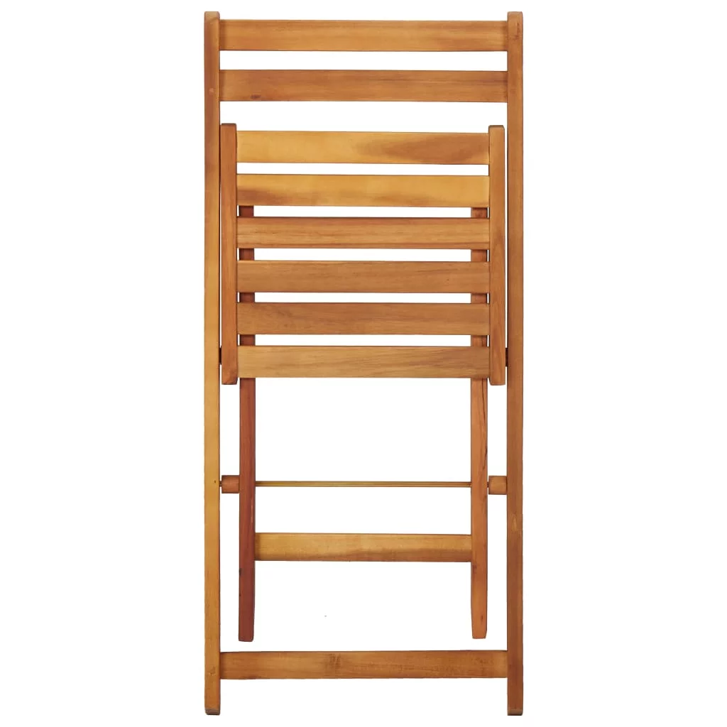 Garden Planter Table with 2 Bistro Chairs Solid Acacia Wood