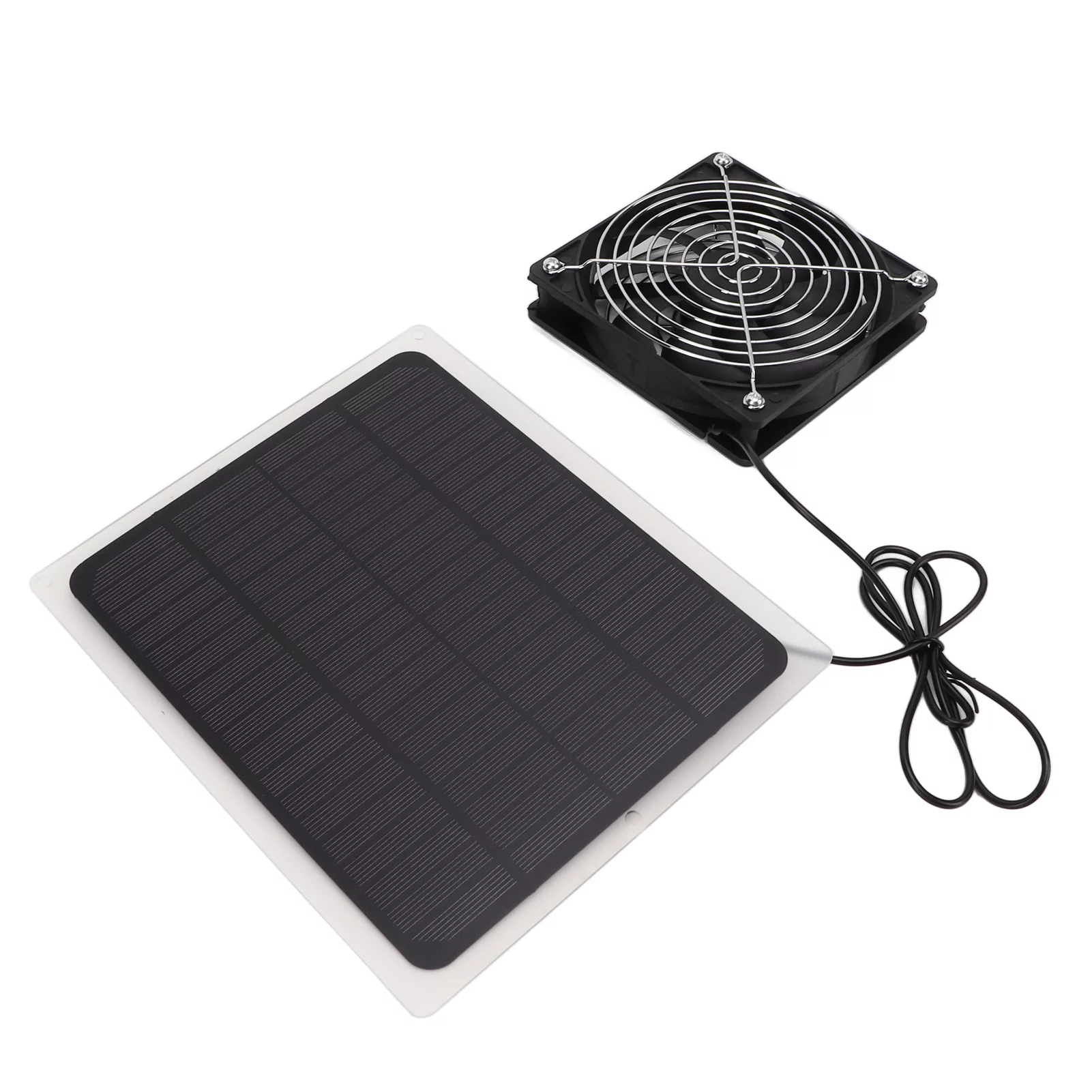 DEWIN 10W Solar Panel Fan Kit Waterproof Cooling Ventilator for Dog Chicken House Greenhouse