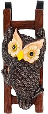 Flower Pot - Hugger Figurine - Owl (2 Pcs) Garden Decor - Get All The Fun Collections of Pot Pal Climbers - Hanging Planter Decorations - Patio Decor - Yard Decor