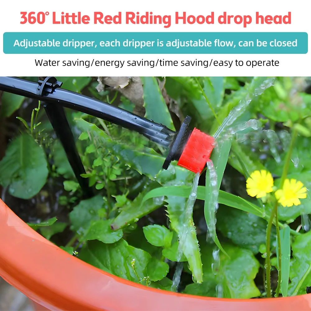 Irrigation System,Plant With 4/7-inch Adjustable Drip Plant - 49ft Adjustable Nozzle 49ft Lawn Complete Drip 49ft Patio Drip Kit Water With Drip With 4/7-inch Patio Plant Setup Kit 49ft Dsfen