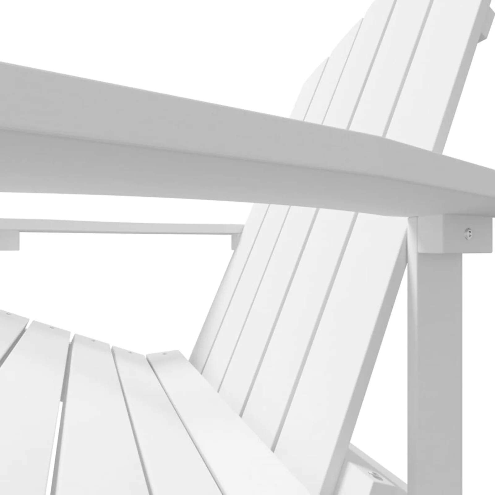Andoer Patio Adirondack Chair HDPE White