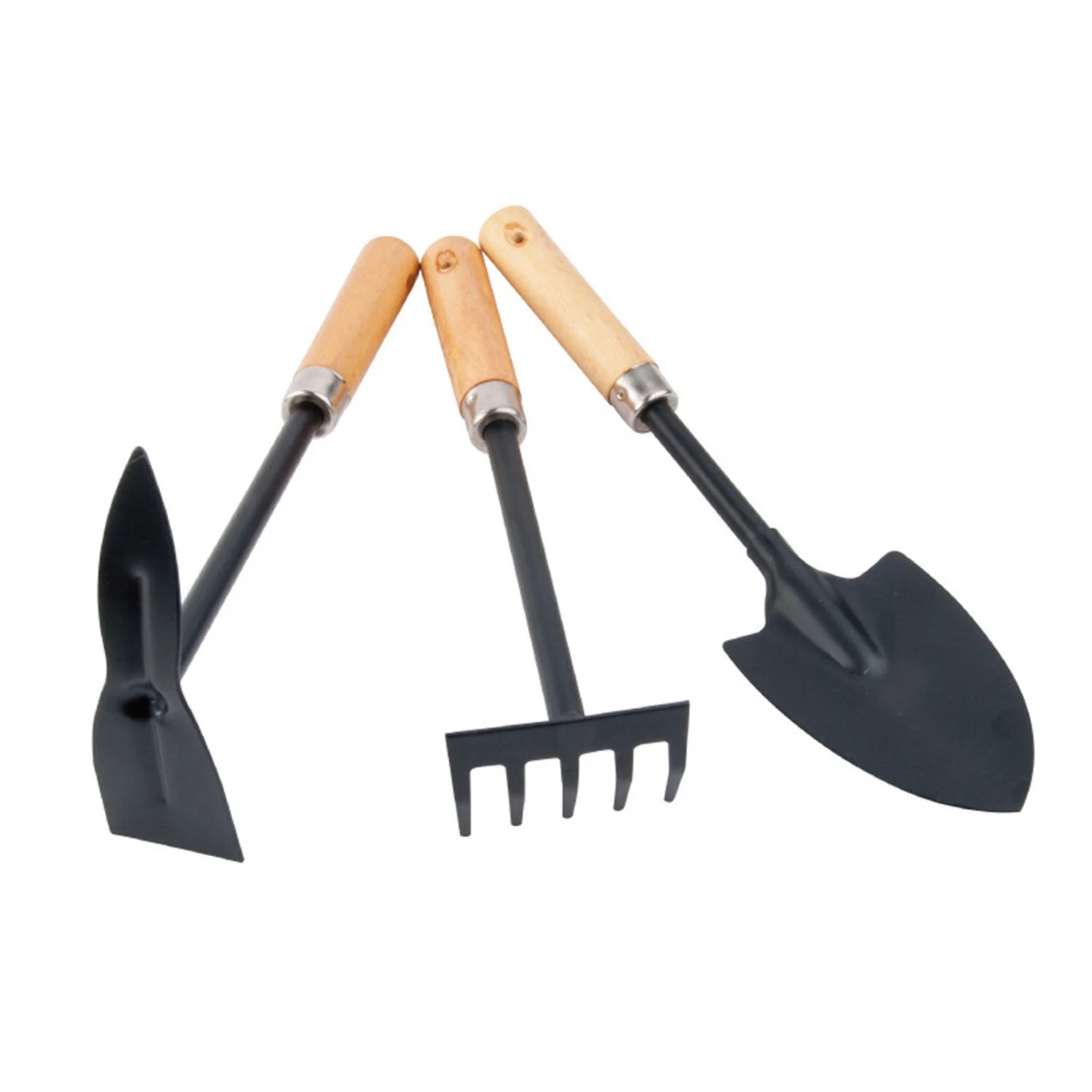 Mini gardening tools flower planting tools flower gardening tools gardening tools gardening rake garden spade garden hoe children gardening wooden handle tools