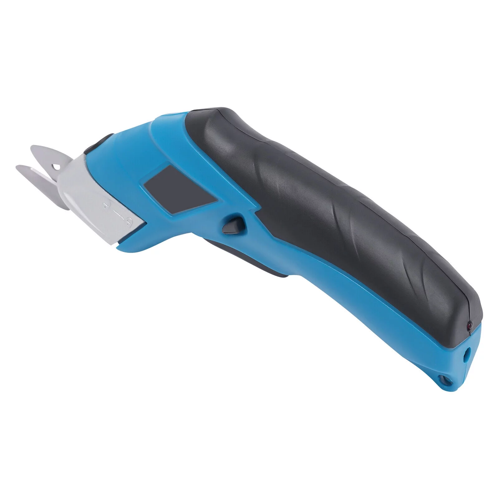 Cordless Electric Scissors Rechargeable Stainless Steel Cutting for Fabric Blue