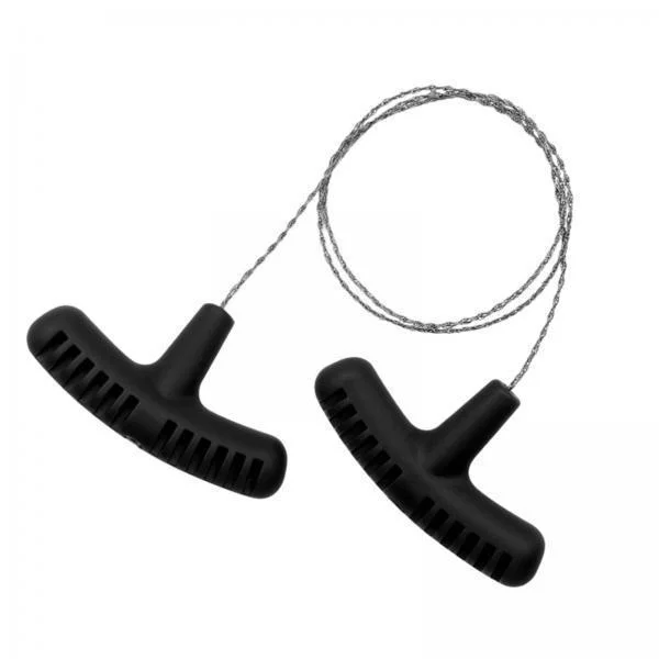 figatia 6xStainless Steel Wire Saw Manual Chain Saw for Backpacking Climbing Gardening Black