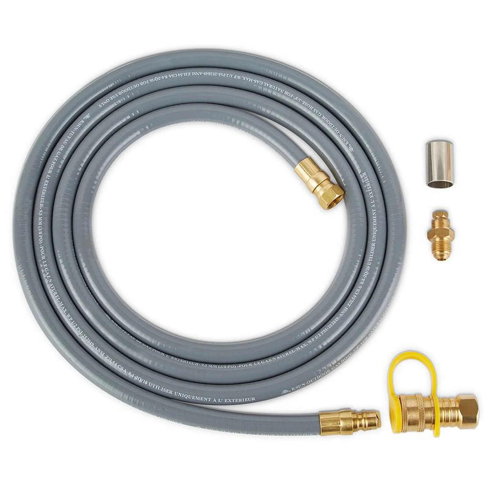 Home Square 2-Piece Set with Steel Propane Fire Pit and Tank Cover in Gray