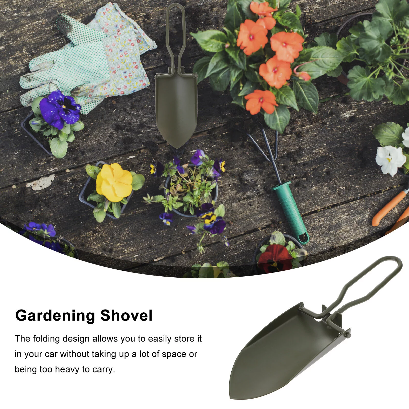 Gardening Spade Tools Shovel Stainless Mini Succulents Backpack Travel