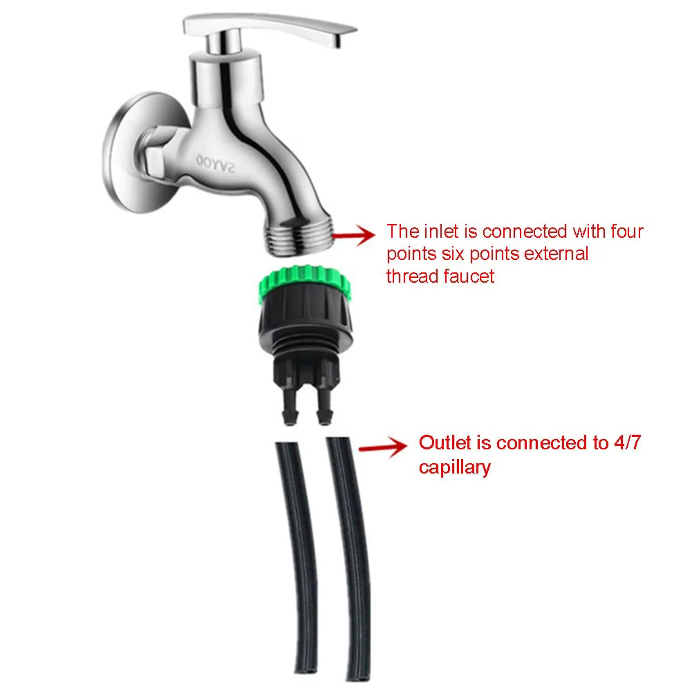 1/2 3/4 to 4/7 capillary joint garden agricultural micro-spray irrigation joint