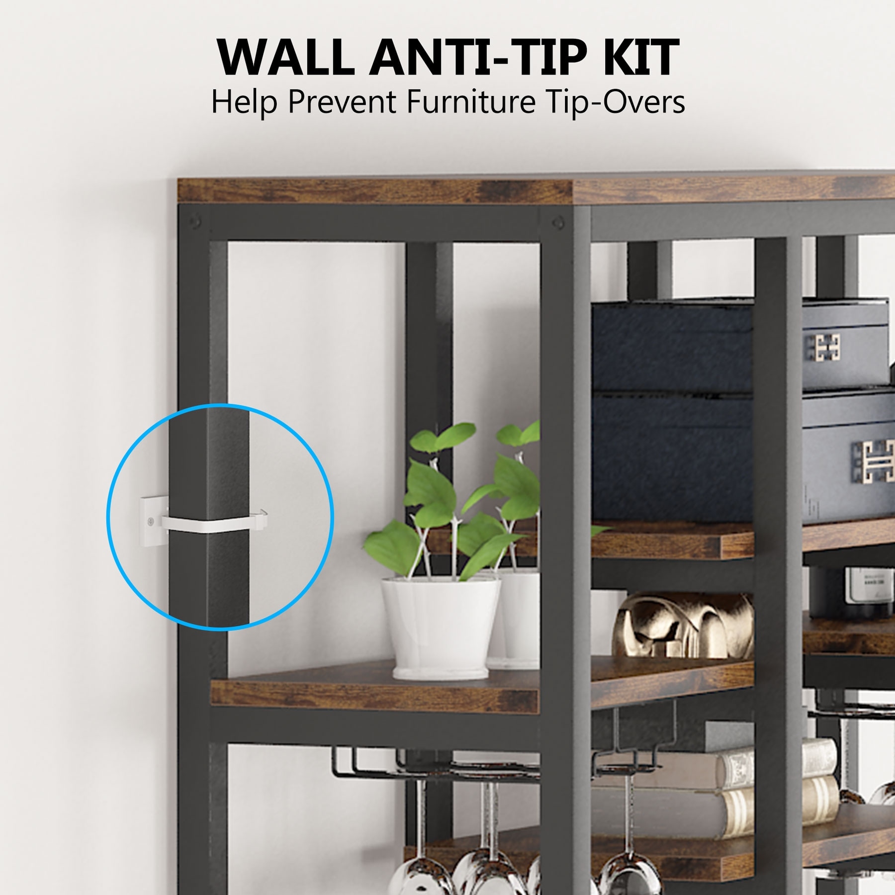 Bar Table Set with Chairs Set of 2