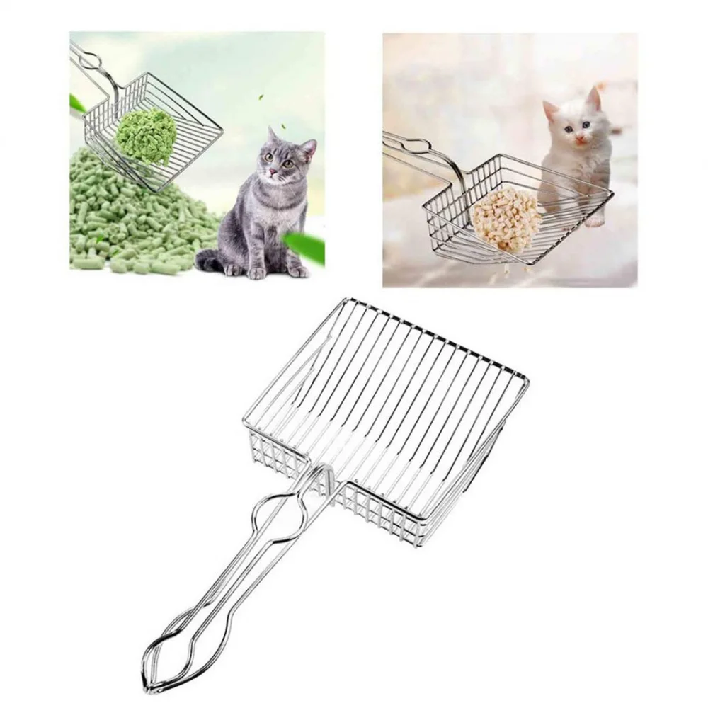 All metal cat litter spoon, cat litter spoon metal extra large, cat litter shovel holder, cat litter spoon sieve spoon holder