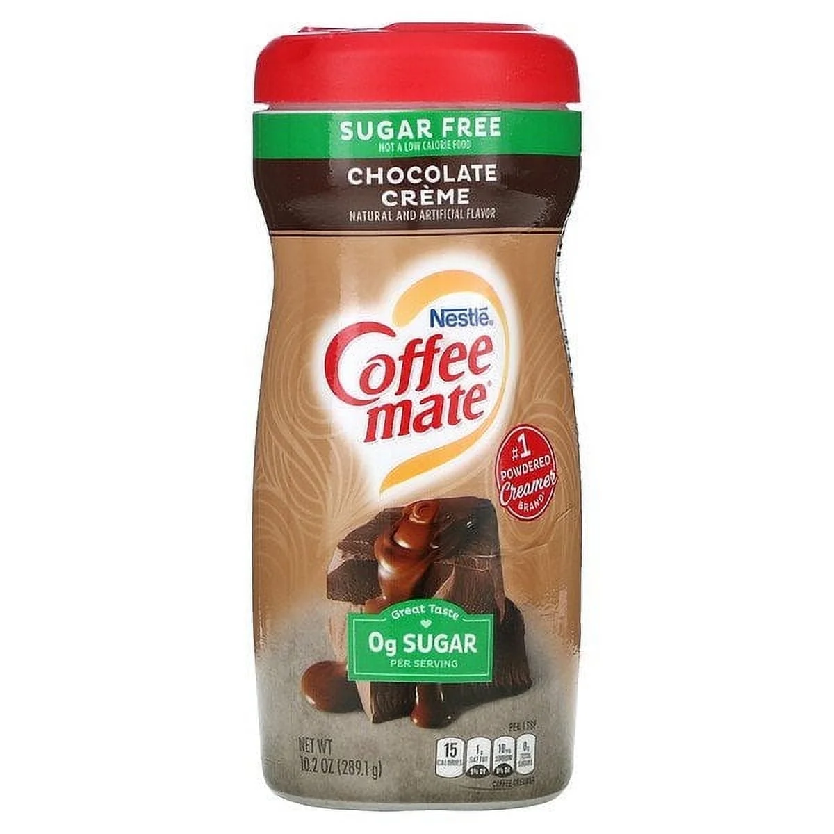 Coffee Mate, Powder Coffee Creamer, Sugar Free, Chocolate Creme, 10.2 oz Pack of 4
