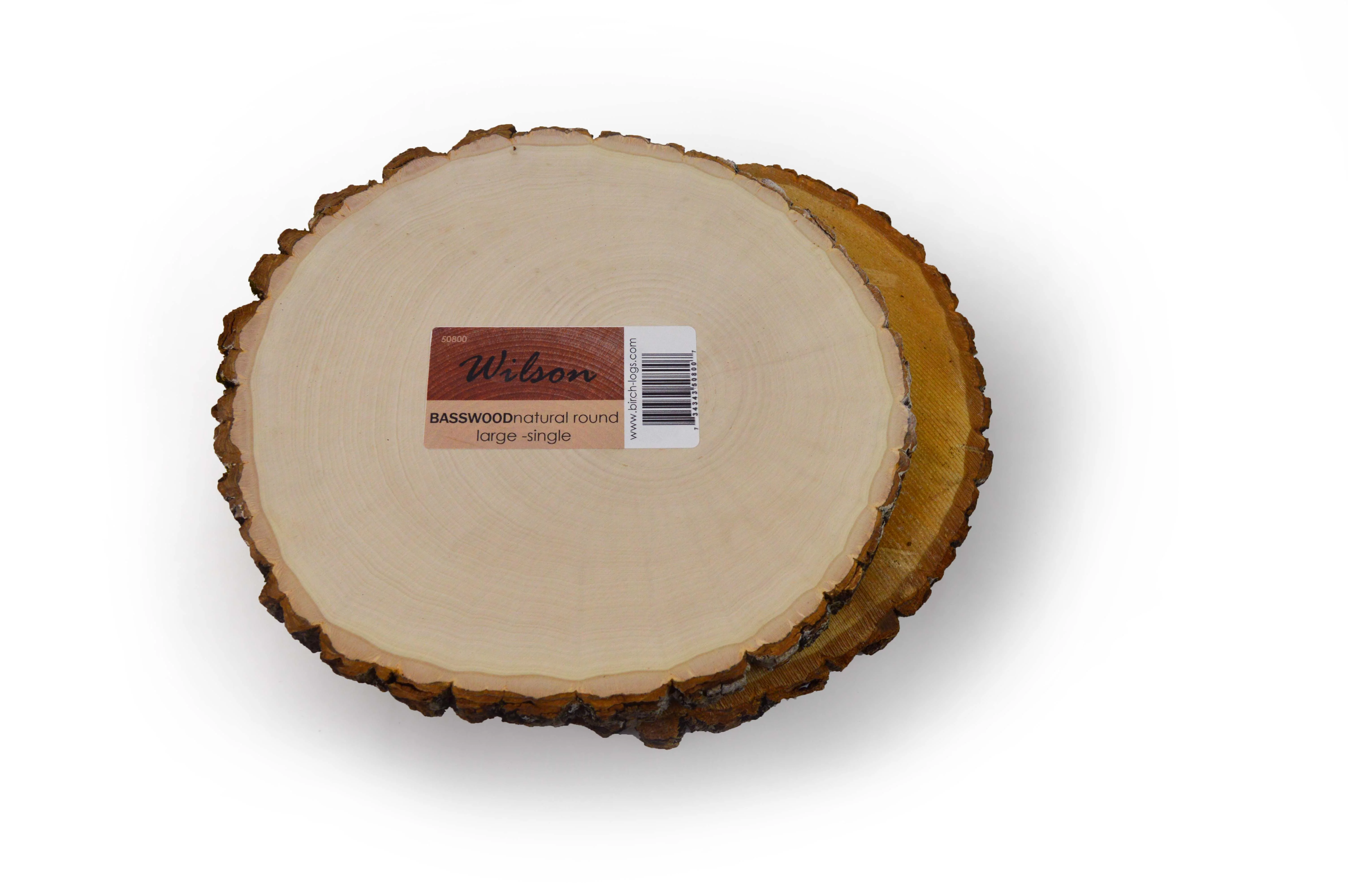 Basswood Natural Round (4 pack) 9-12