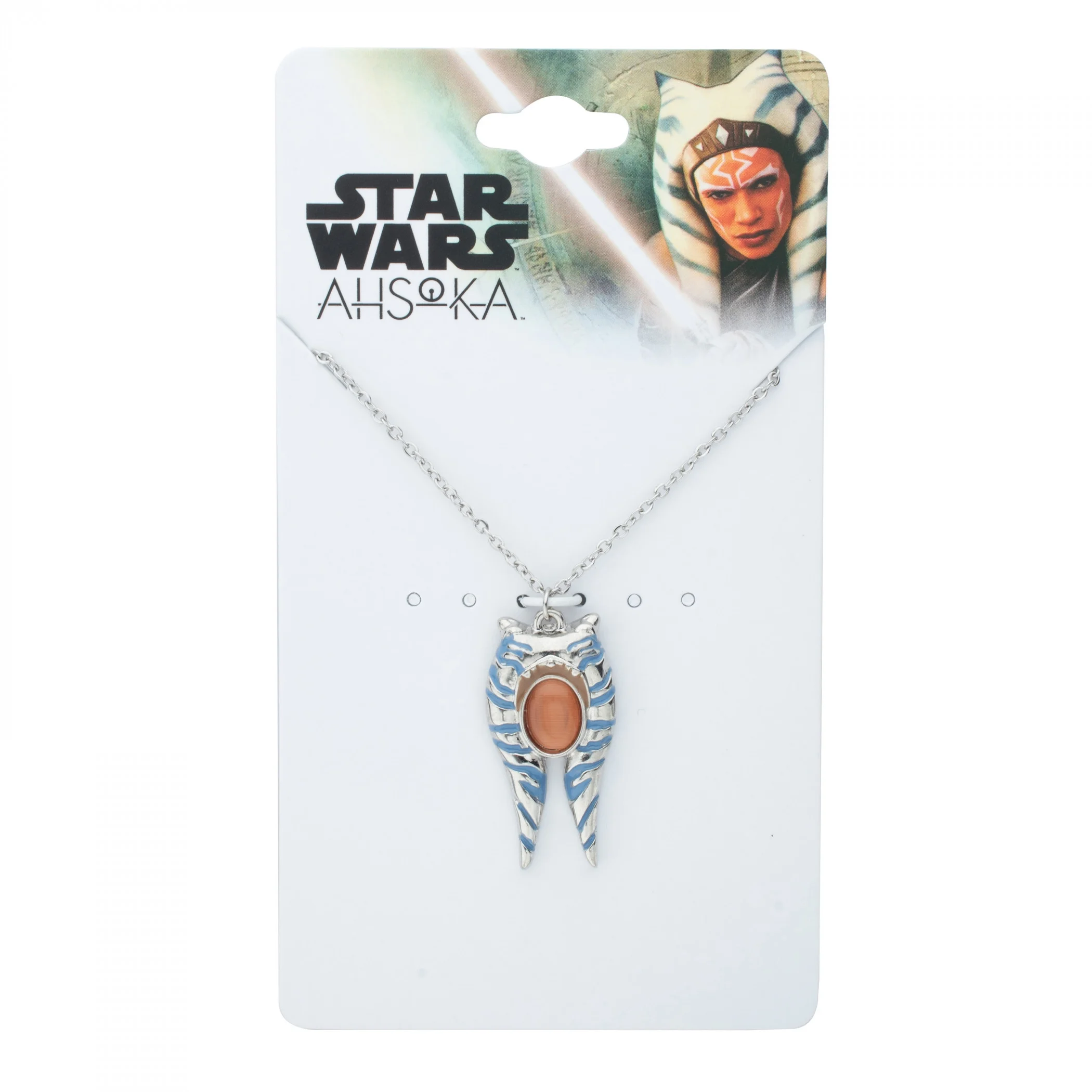 Star Wars  Ahsoka 3D Mandrils Pendant Necklace, Silver