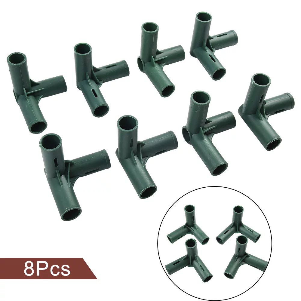 8 Pcs Greenhouse Frame Joint Connector 19mm Heavy Duty Pipe Frame Awning Bracket