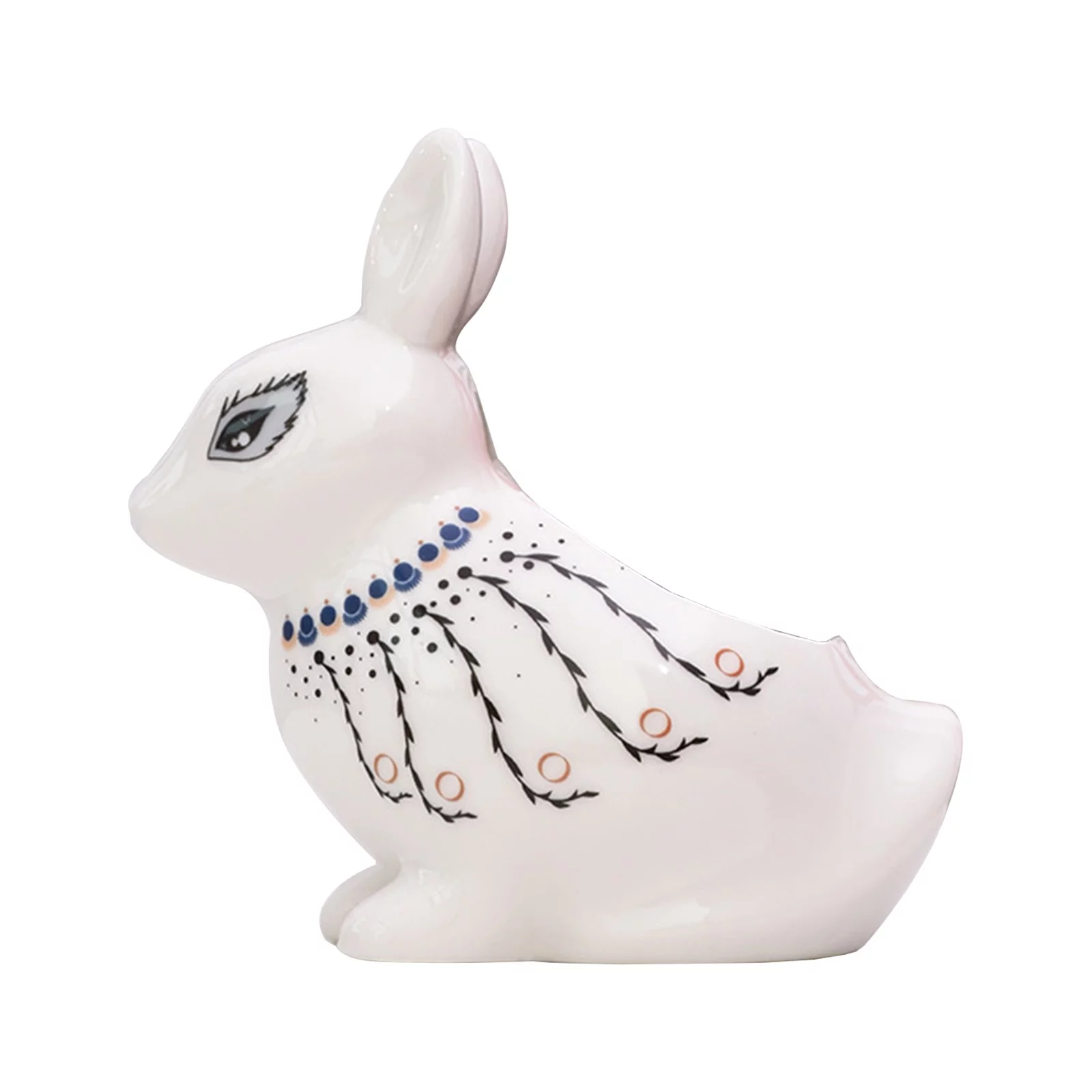 Bnnlsa Flower Pots Cartoon Animal Flowerpot Creative Fleshy Plant Flowerpot White Porcelain Rabbit Home Ceramic Flowerpot Creative Gardening