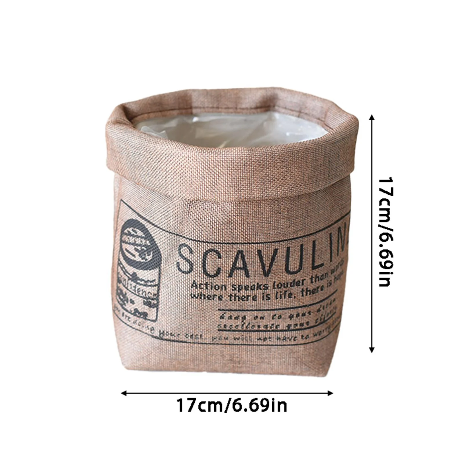 4 with Dome Fabric Flower Pot Storage Bag Storage Box Washable Flower Set Home Flower Pot Cover Decorative Flower Pot