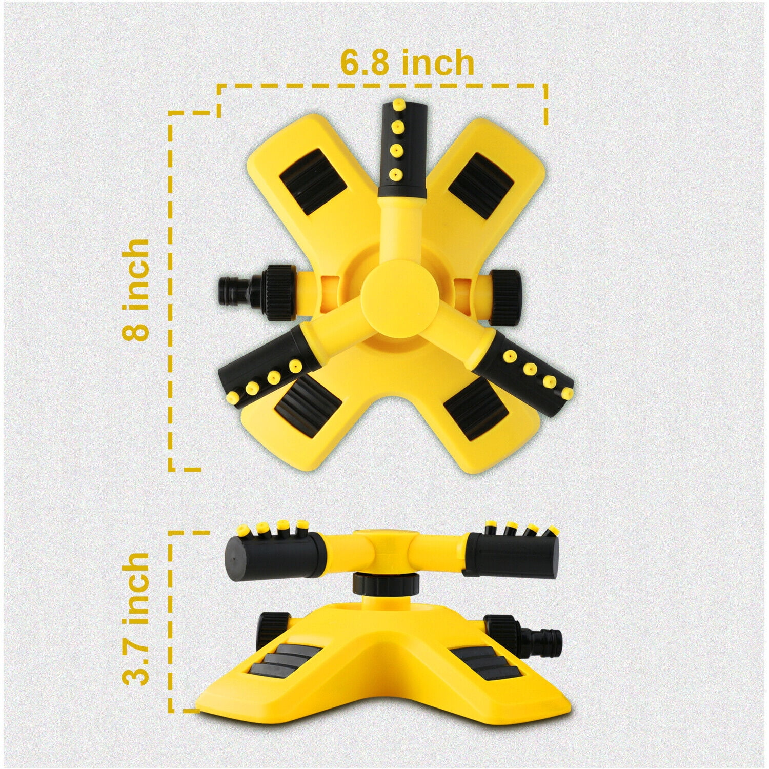 360 Auto Garden Lawn Sprinkler System Watering Patio Yard Hose Irrigation System