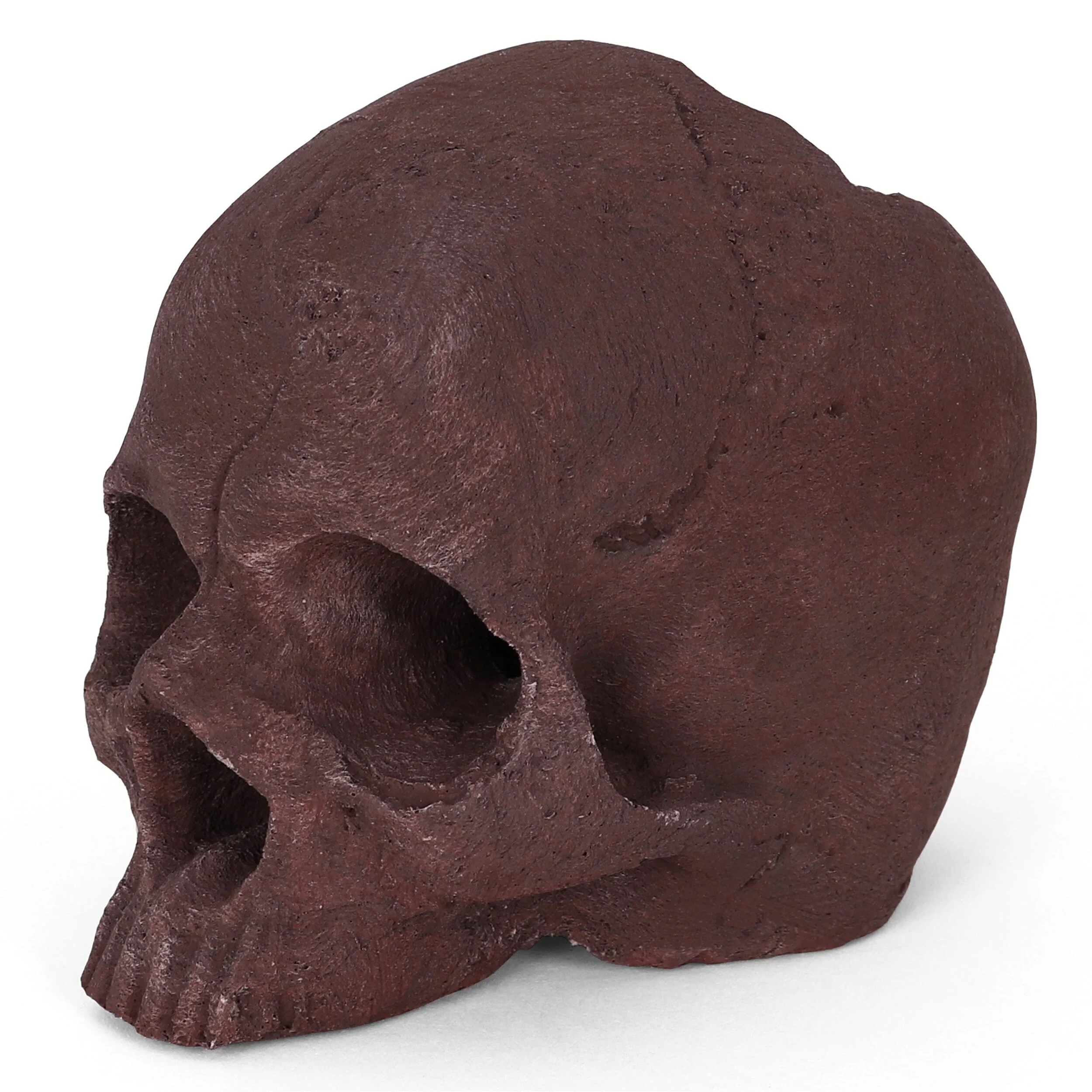 Rustic Ceramic Fire Skull Medium 1 Pack