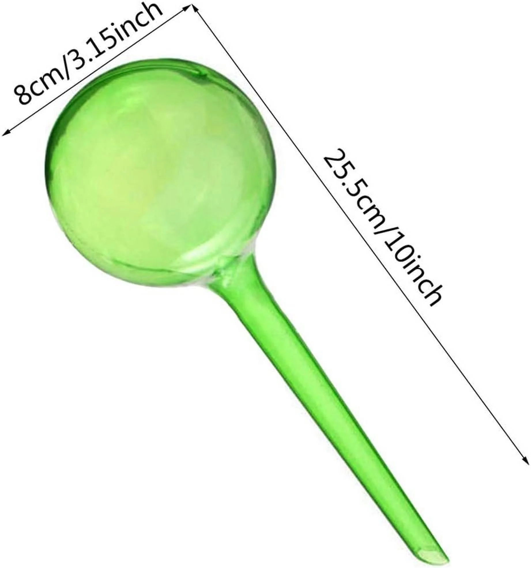 6 Pcs Clear Automatic Watering Bulbs Watering Globes Device Plastic Balls for Plants Vacation Houseplant Plant Pot Garden Waterer Flower Water Self Watering System