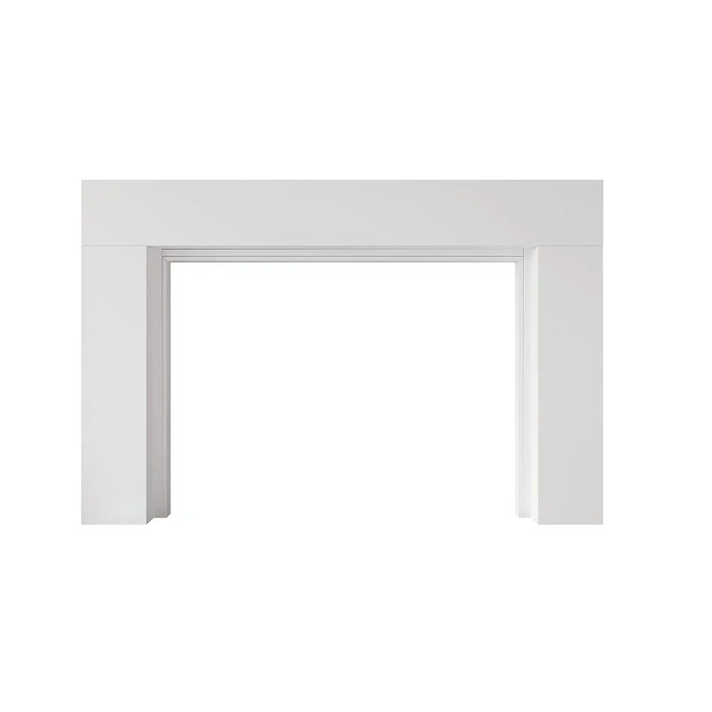 Modern Ember Sabine 48 inch Wood Fireplace Mantel Surround Kit - White
