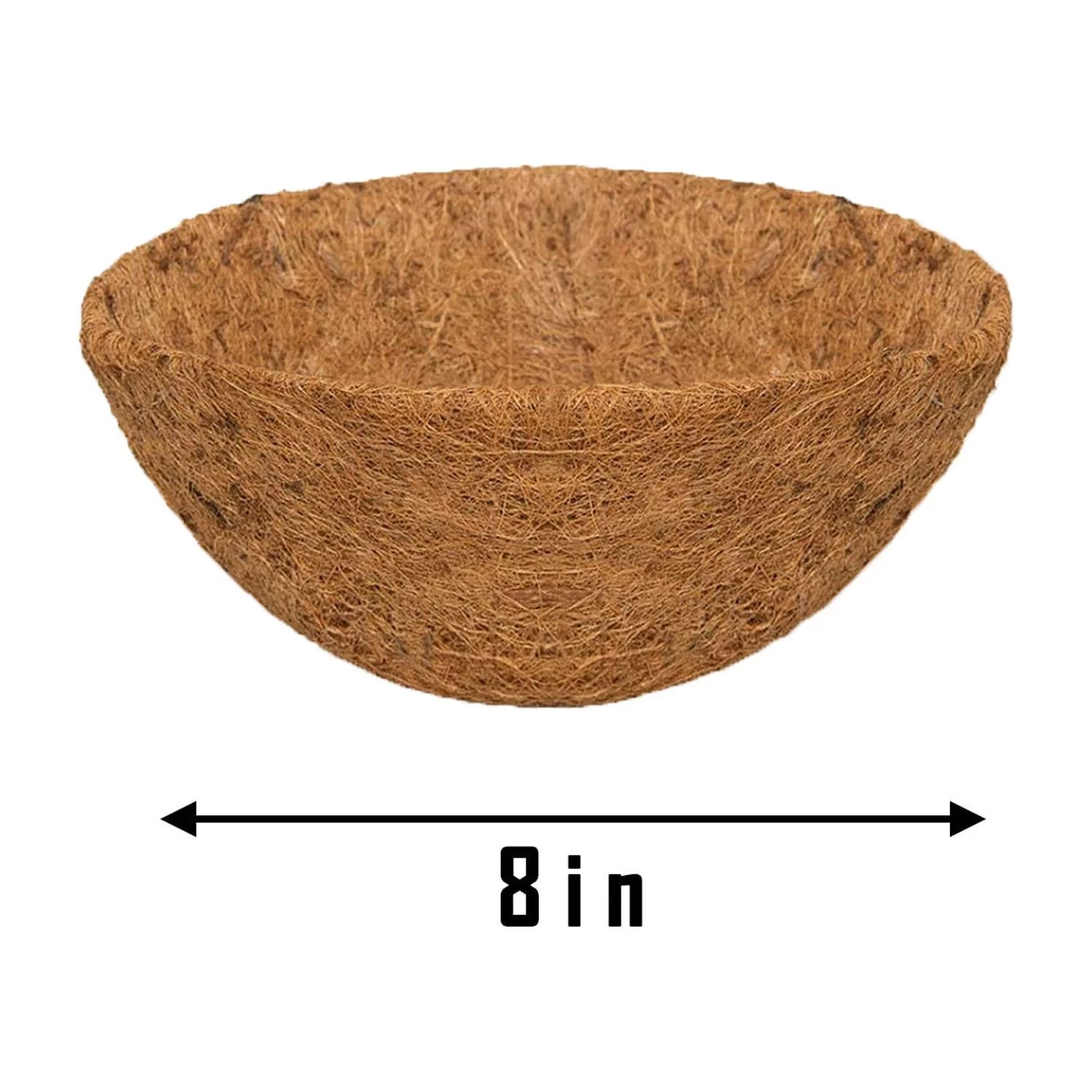 Pompotops Inserts Replacement Liner Hanging Basket Coconuts Fiber Planter for Flower Pot