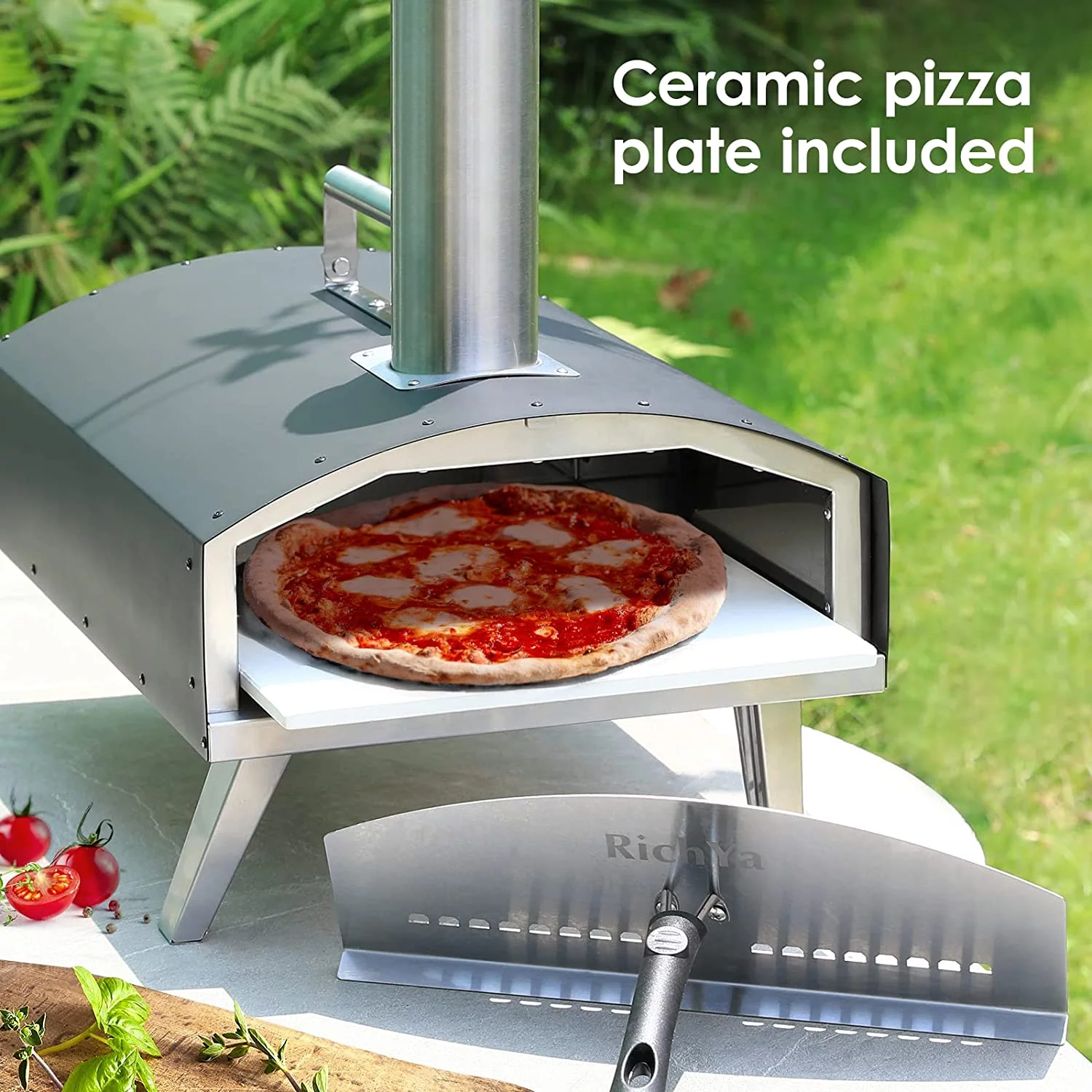 PS-02 Outdoor Wood Pellet Pizza Oven with 12