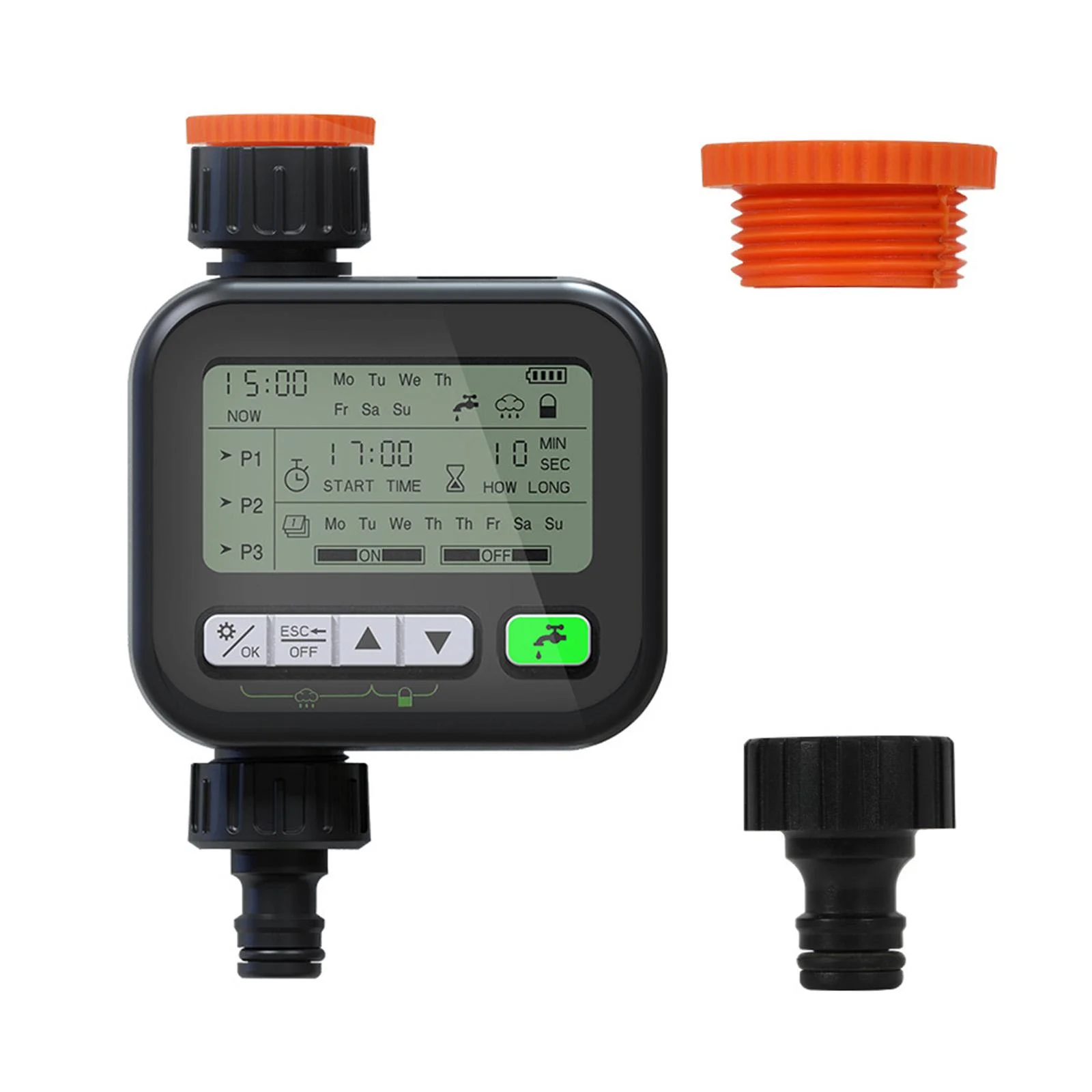 kesoto Sprinkler Timer Water Hose Timer Automatic Drip Irrigation Timer, Faucet Timer Manual Watering for Garden Backyard Yard Patio