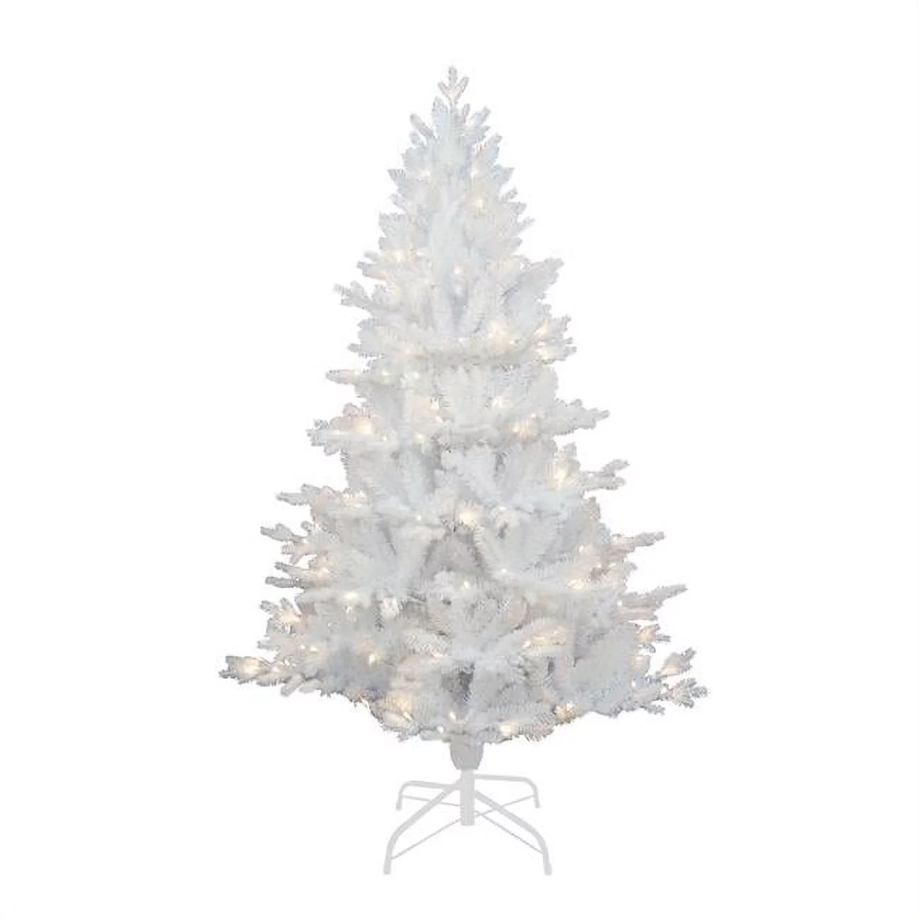 Kurt Adler 5-Foot Pre-Lit Warm White LED Jackson White Pine Tree