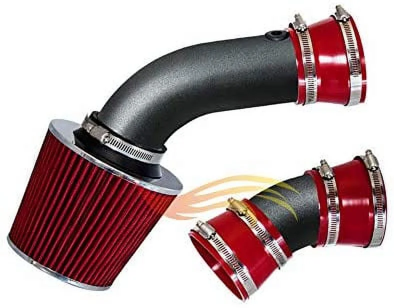 RW SERIES - MATTE BLACK PIPE RED - SHORT RAM INTAKE Compatible For CHEVY/GMC C10 K10 C1500 C2500