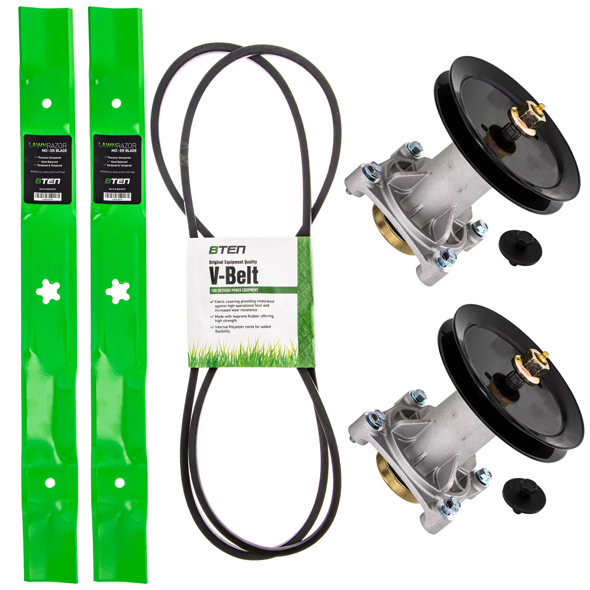 8TEN Deck Blade Spindle Belt Kit for Husqvarna 2246LS 46-inch 532187292 MK1009549