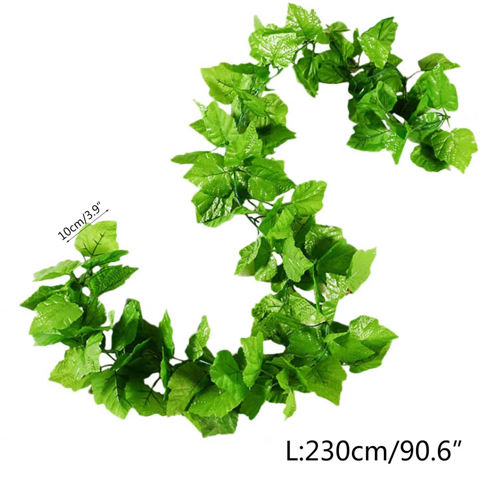 LKWLPD Front Door Plants Flower Rattan Flower Plastic Decorative Flower Green Leaf Vine Plant Grape Vine Grape Leaf Home Decor Farmhouse Kitchen Decor Green