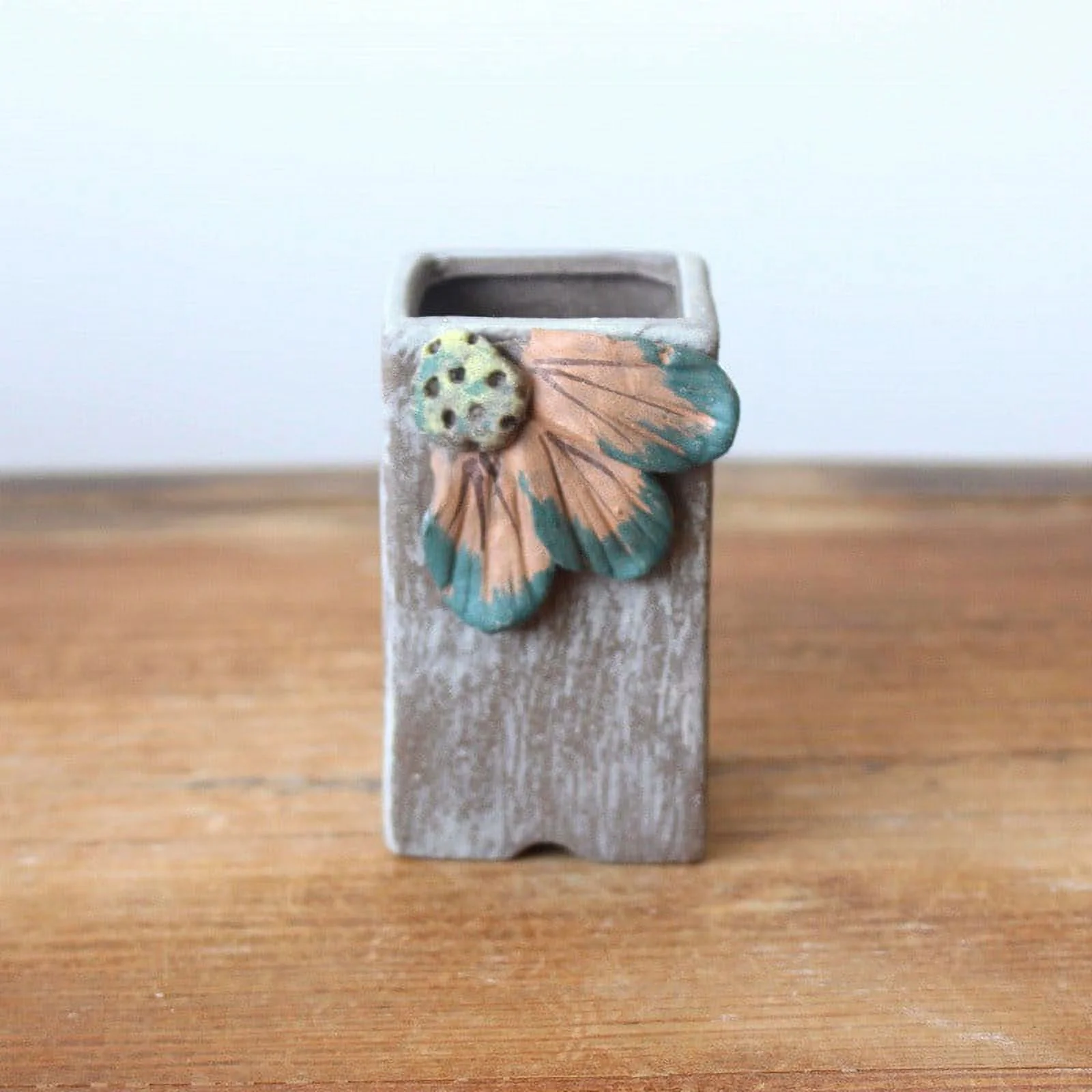 Ceramic Doll Succulent Planter - Creative Hand-painted Pot for Tabletop Planting with Water Absorption and Air Permeability