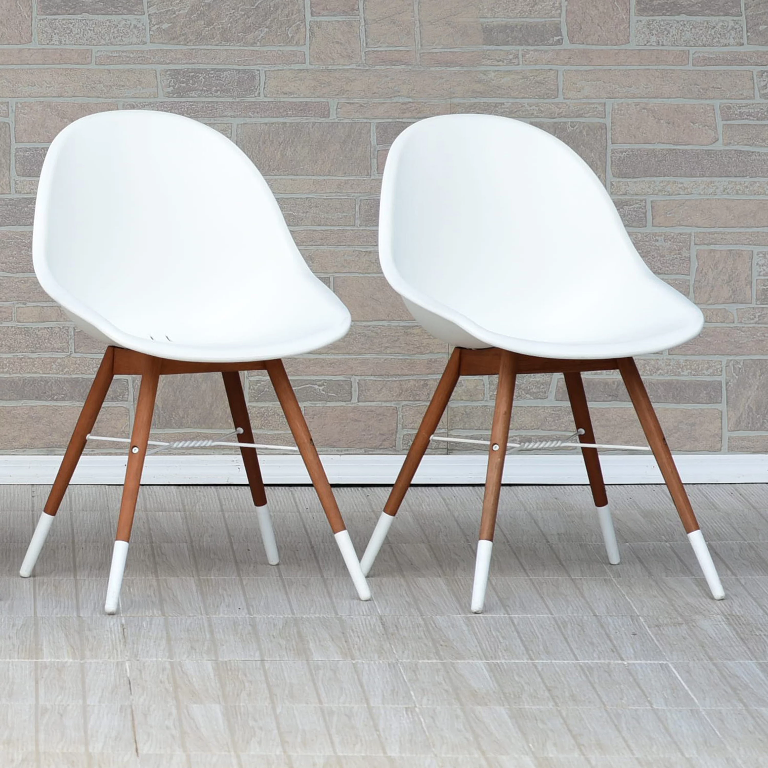 Amazonia Palermo Solid Wood & Resin Patio Chairs, Set of 4, Seating Capacity: 4