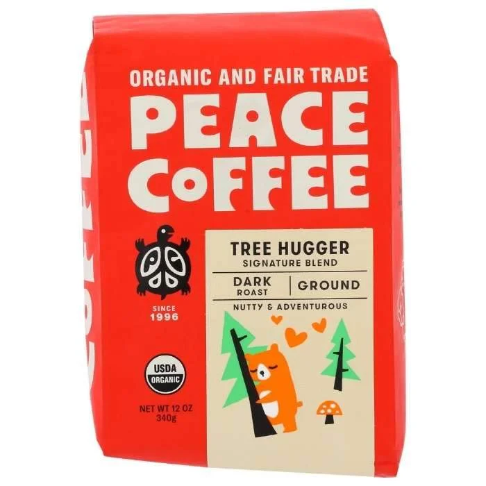 Peace Coffee Ground Tree Hugger Blend 12 oz