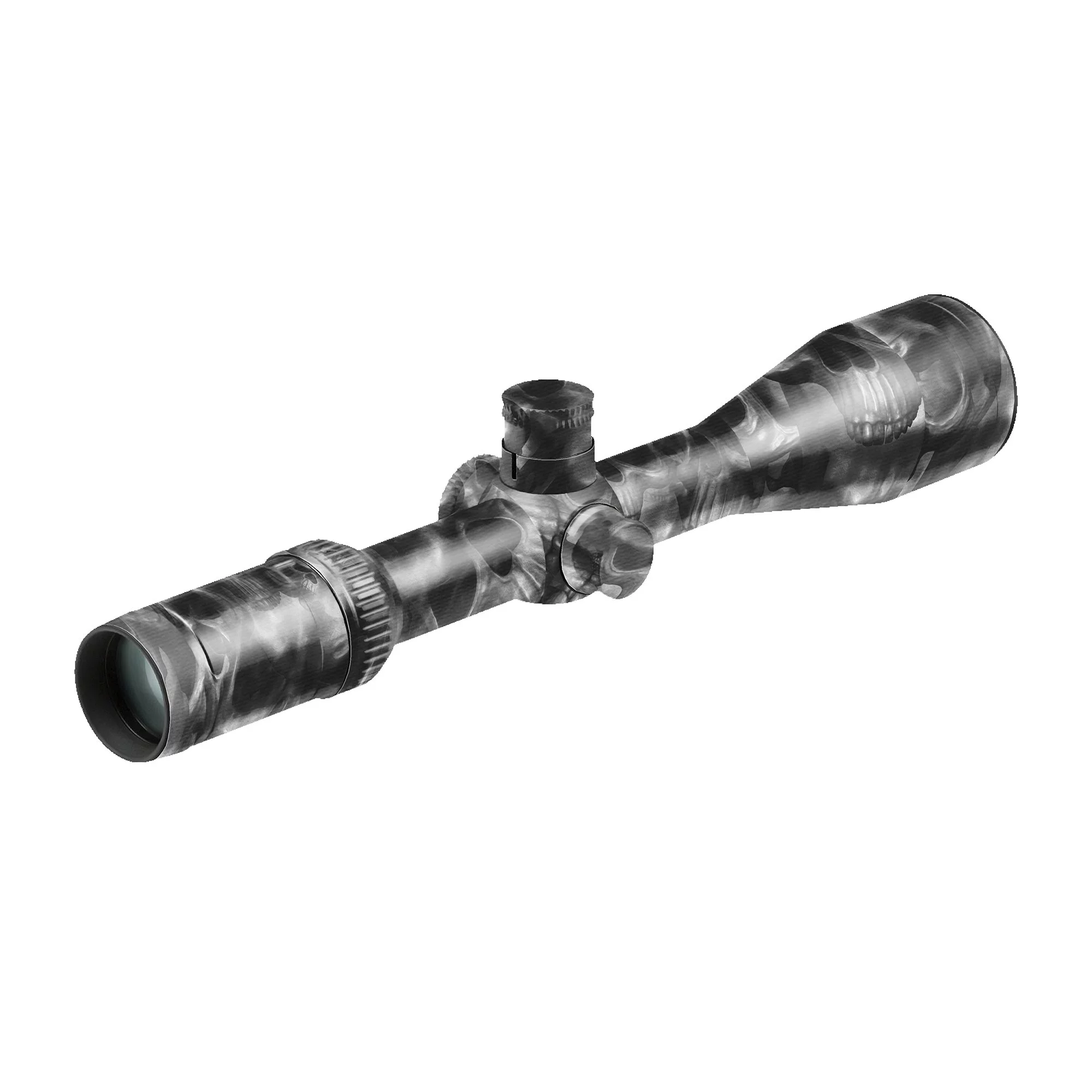 GunSkins Scope Skin Premium Vinyl Wrap, Proveil Reaper Black, CU-98059-SCOPE-RPB