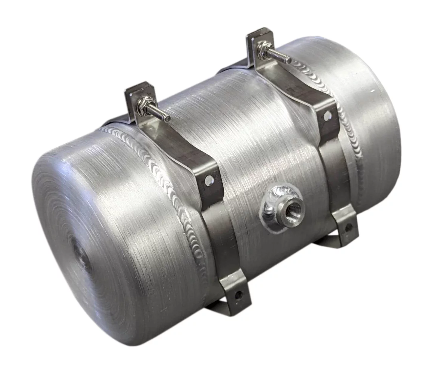 6x12 Center Fill Round Spun Aluminum Gas Tank (1.2 Gallon) Golf Kart, Mini bike, Riding Mower